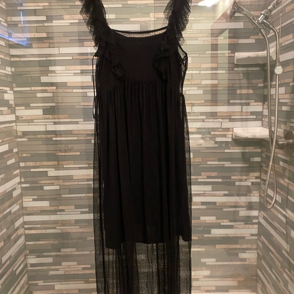 Anthropologie: Maeve black overlay lace dress - Picture 7 of 10